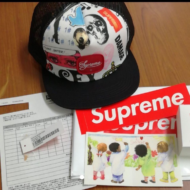 帽子supreme18aw白キャップ正規品新品スナップバック