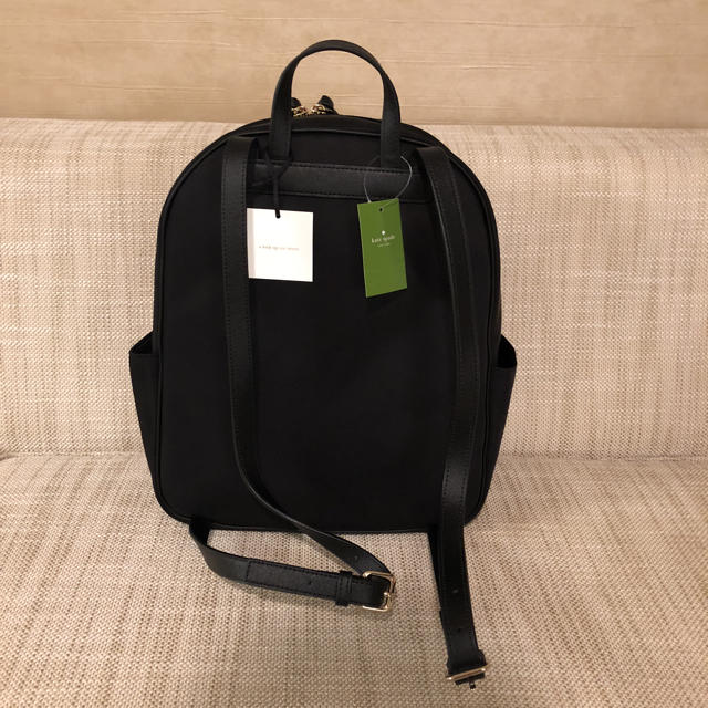 kate spade new york(ケイトスペードニューヨーク)の新品 ケイトスペード  ナイロン ウィルソン ロード リュックサック 黒ブラック レディースのバッグ(リュック/バックパック)の商品写真