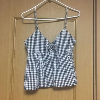 ダブルクローゼット(w closet)のw closet ギンガムチェックキャミソール(キャミソール)