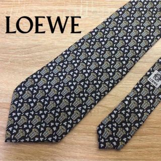 ロエベ(LOEWE)のLOEWE ロエベ ネクタイ 総柄 スペイン製(ネクタイ)