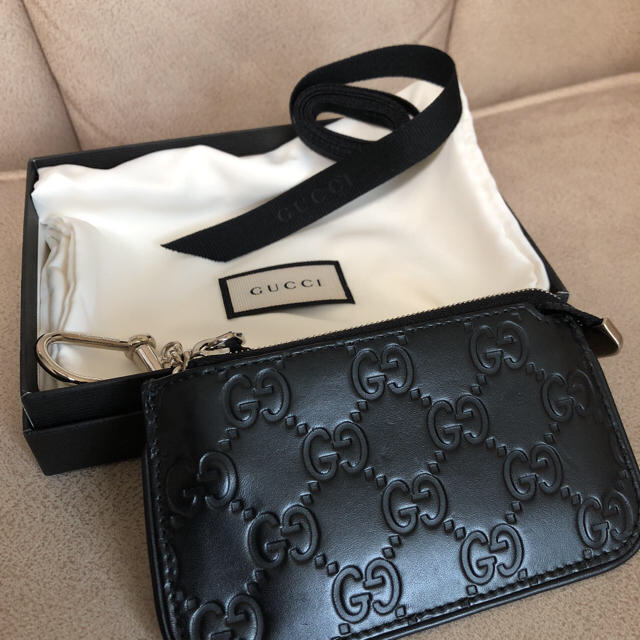 GUCCI - GUCCI グッチシマ キーリング付きコインケース・キーケース