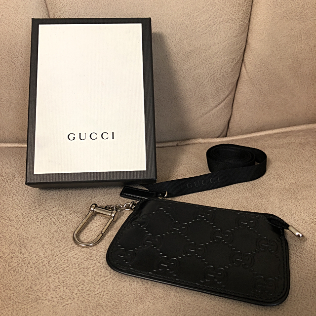 GUCCI グッチシマ キーリング付きコインケース・キーケース 人気の