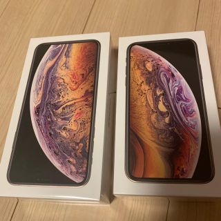 アップル(Apple)の［新品未開封.未使用品］iPhone xs64 xs max64 セット(スマートフォン本体)