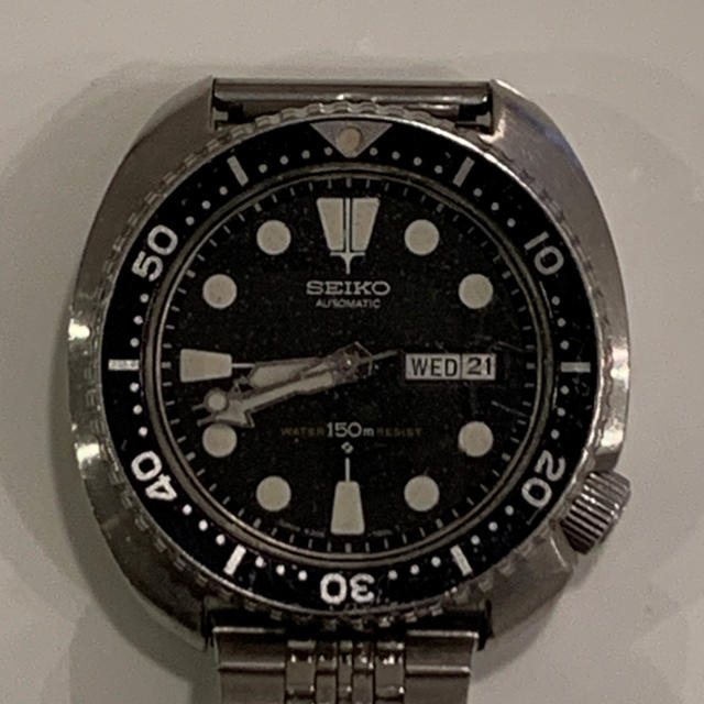 腕時計(アナログ)美品 oh済 セイコー SEIKOサードダイバー 6306 7001 150m