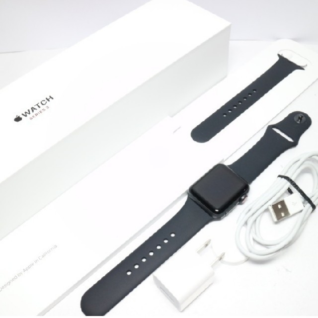 Apple Watch series3 38mm GPS+Cellularモデル - 腕時計(デジタル)