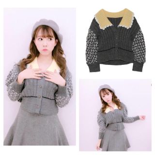 ファーファー(fur fur)の美品❤︎クロシェえりニット(ニット/セーター)