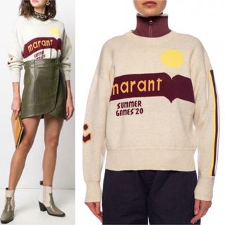 イザベルマラン(Isabel Marant)の★定価6.6万・完売品 イザベルマランエトワール ロゴニットプルオーバー 36(ニット/セーター)