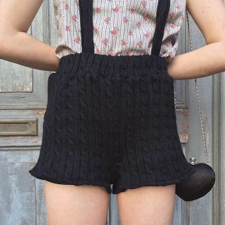 ロキエ(Lochie)のcable knit 2way short pants(ショートパンツ)