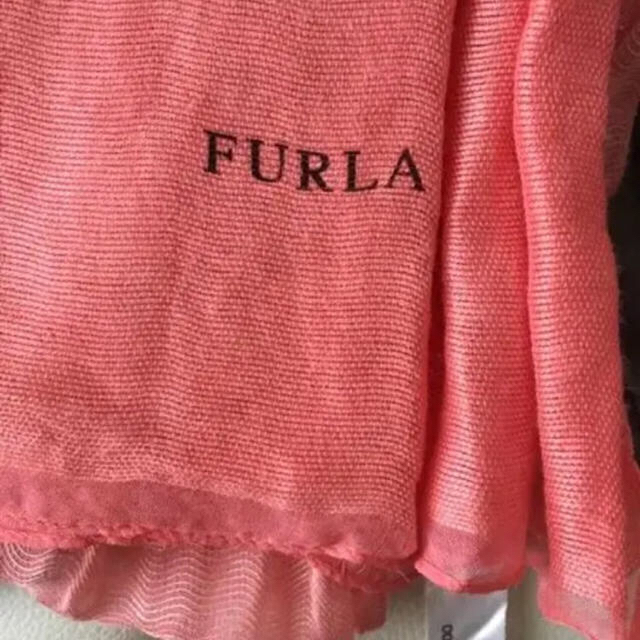 Furla(フルラ)の【塩キャラメル様 専用】フルラ  春色 ストール ピンク レディースのファッション小物(ストール/パシュミナ)の商品写真