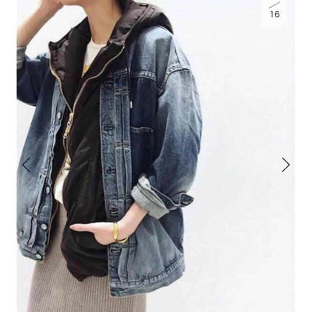 L'Appartement DEUXIEME CLASSE(アパルトモンドゥーズィエムクラス)のアパントモン STAMMBAUM OVERSIZE DENIM JACKET レディースのジャケット/アウター(Gジャン/デニムジャケット)の商品写真