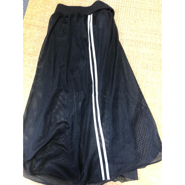 WEGO(ウィゴー)のスポーティー ロングスカート 透け レディースのスカート(ロングスカート)の商品写真