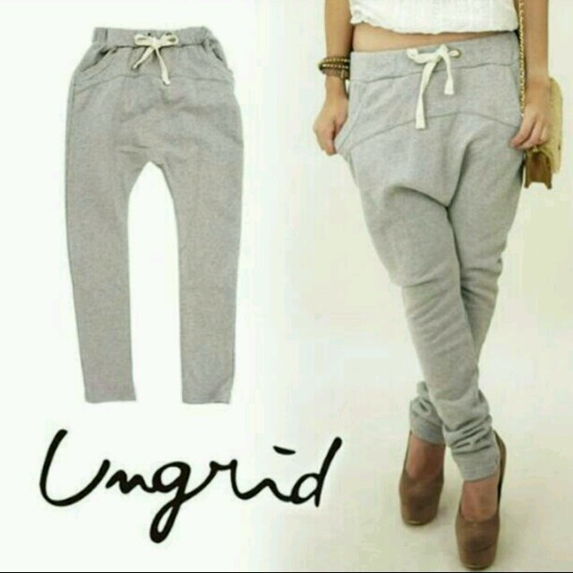 Ungrid - ヴィンテージサルエルスウェットの通販 by shop|アン ... ungrid スウェットサルエル