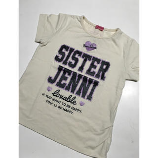ジェニィ(JENNI)のジェニィ キラキララメ ロゴ Tシャツ 140(Tシャツ/カットソー)