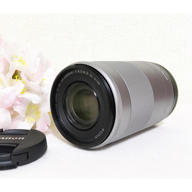 キャノン新品❤️当店一ヶ月保証 Canon EF-M 55-200m ズームレンズ 望遠