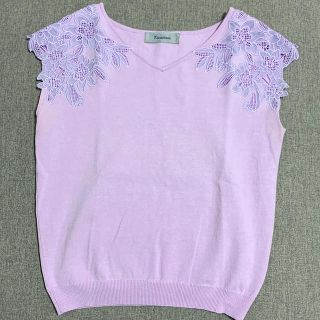 リランドチュール(Rirandture)のRirandture 花柄刺繍トップス(カットソー(半袖/袖なし))