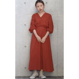 ダブルクローゼット(w closet)のバックリボンワンピース(ロングワンピース/マキシワンピース)