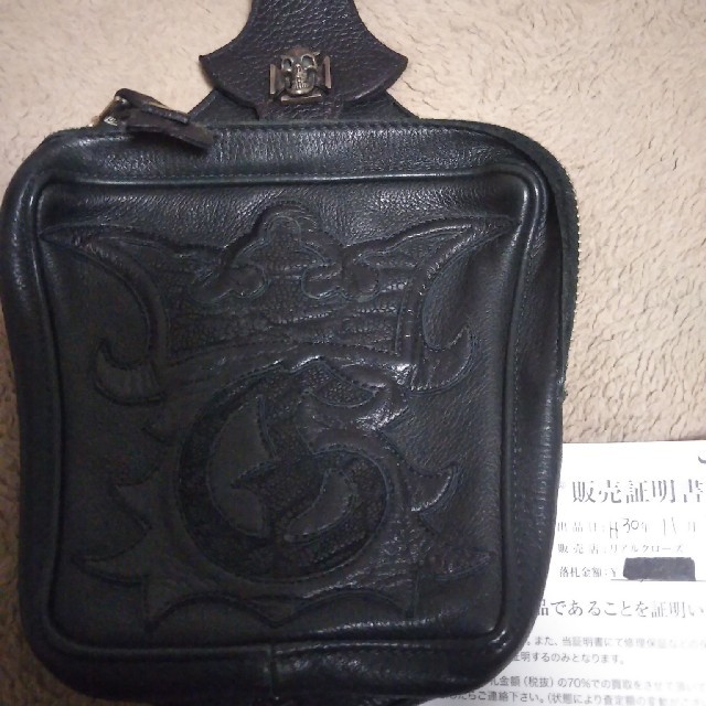 Chrome Hearts(クロムハーツ)の本物　ガボール　Ｇ&CROWN　ヒップバッグ　中古販売証明書付き！ レディースのバッグ(ショルダーバッグ)の商品写真