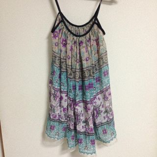 ムーフープ(moohoop)の値下げ！エスニック＊キャミチュニック(Tシャツ(半袖/袖なし))