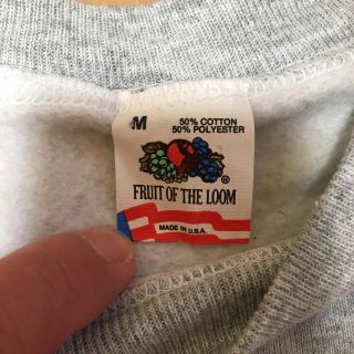 ヘインズ(Hanes)の80's 無地スウェット fruits of the loom ヴィンテージ (スウェット)