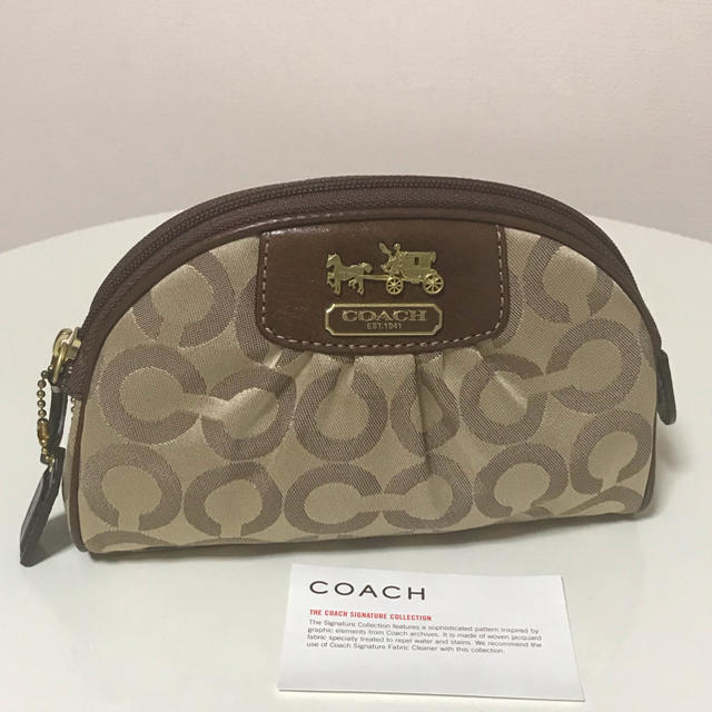 COACH(コーチ)の本物 未使用 超美品 コーチ COACH ポーチ コスメポーチ レディースのファッション小物(ポーチ)の商品写真