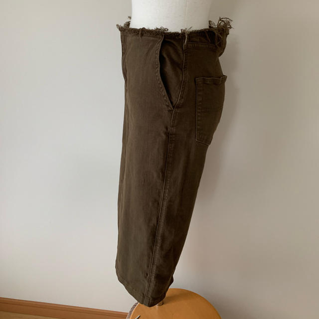 DEUXIEME CLASSE(ドゥーズィエムクラス)のDeuxieme Classe カラーデニム タイトスカート ブラウン レディースのスカート(ひざ丈スカート)の商品写真