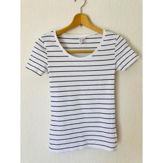 エイチアンドエム(H&M)のH＆M ボーダーTシャツ(Tシャツ(半袖/袖なし))