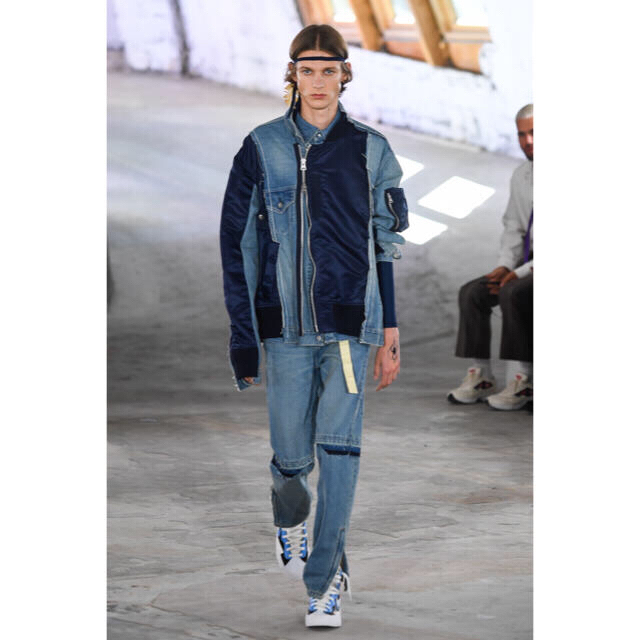 sacai - sacai 19ss ドッキングデニムジャケットの通販 by しょ's shop sacai - sacai 19ss ドッキングデニムジャケットの通販 by しょ's shop