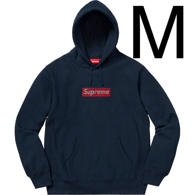 Supreme®/Swarovski® Box Logo パーカー　サイズM