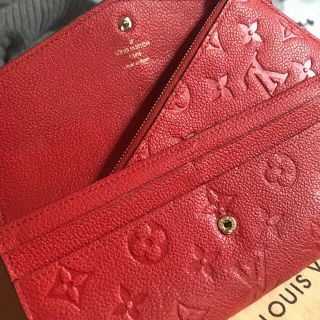 ルイヴィトン(LOUIS VUITTON)のモノグラムアンプラント 長財布 オレンジ 送料無料♪(財布)