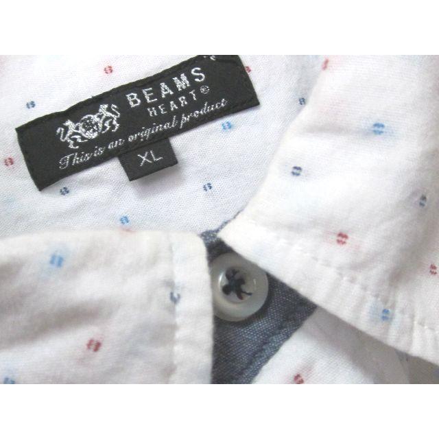 BEAMS(ビームス)の半袖 総柄 白 メンズのトップス(シャツ)の商品写真