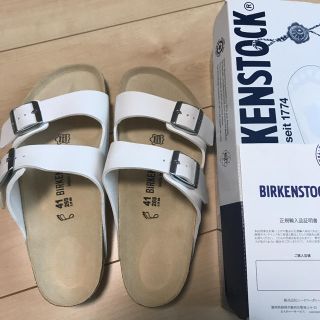 ビルケンシュトック(BIRKENSTOCK)の新品 ビルケンシュトック アリゾナ ホワイト(サンダル)