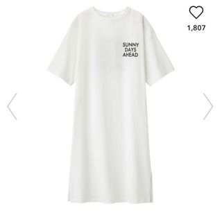 ジーユー(GU)のGU Tシャツワンピース(ロングワンピース/マキシワンピース)