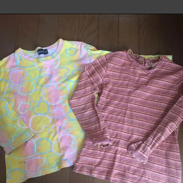 女児二枚セット 130 キッズ/ベビー/マタニティのキッズ服女の子用(90cm~)(Tシャツ/カットソー)の商品写真