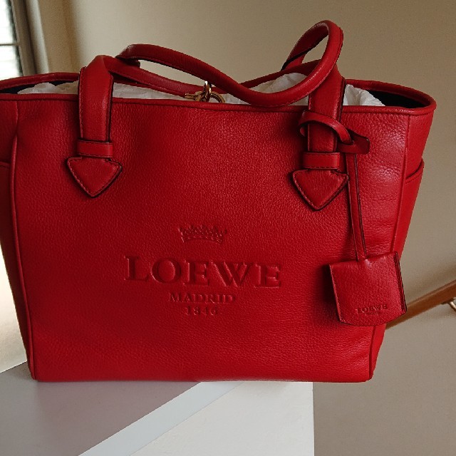 LOEWE トートバッグ オレンジ