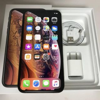 ほぼ新品 simフリー iphonexs 64gb gold(スマートフォン本体)