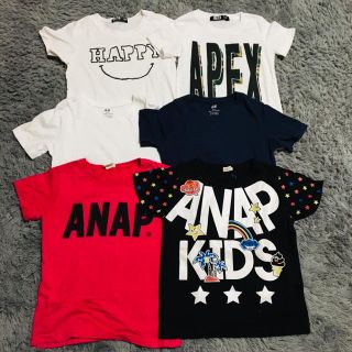 アナップキッズ(ANAP Kids)の保育園 Tシャツ 6枚 セット 120cm まとめ売り(Tシャツ/カットソー)