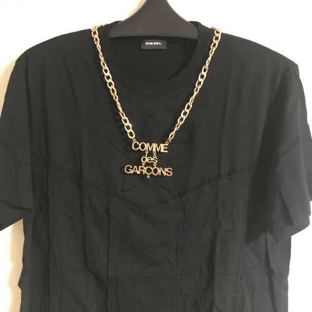 COMME des GARCONS SHIRT◇19AW/スパイクナックルラバーハーネスネックレス/ネックレス/--/BLK/トップ無/メンズ  メンズアクセサリー