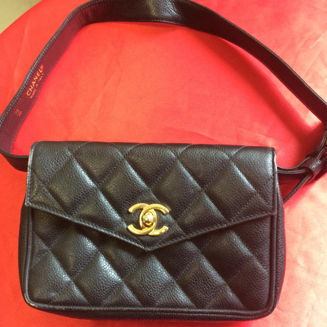 在庫あり】 CHANEL CHANEL☆ウエストポーチ☆キャビアスキン - ボディ