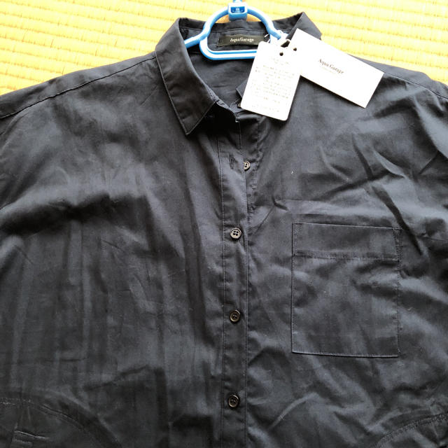 ネイビーシャツ レディースのトップス(シャツ/ブラウス(長袖/七分))の商品写真