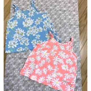 ザラキッズ(ZARA KIDS)のZARAGirl 花柄ノースリーブトップス 2枚☆(Tシャツ/カットソー)