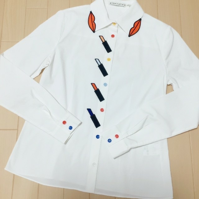 Alice+olivia♥リップ刺繍シャツ - シャツ/ブラウス(長袖/七分)