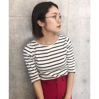 マウジー(moussy)のMOUSSY ボーダートップス(カットソー(長袖/七分))