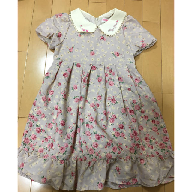 mezzo piano(メゾピアノ)のmezzo pianoワンピース130 キッズ/ベビー/マタニティのキッズ服女の子用(90cm~)(ワンピース)の商品写真