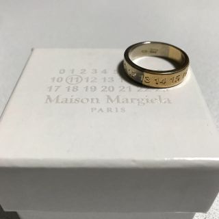 マルタンマルジェラ(Maison Martin Margiela)の値下げ 18AWマルジェラ ナンバリング ロゴ ツートーン リング(リング(指輪))