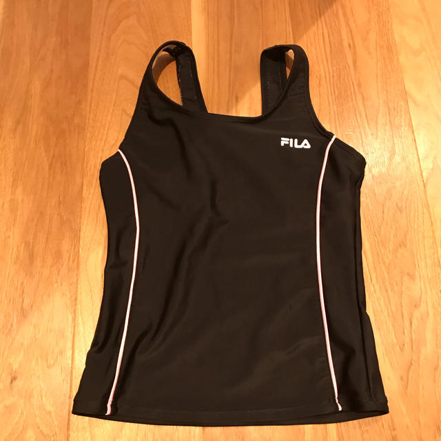 FILA(フィラ)のFILA黒スクール水着150 キッズ/ベビー/マタニティのキッズ服女の子用(90cm~)(水着)の商品写真