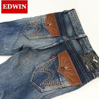 エドウィン(EDWIN)の大きめEDWIN ウエスタンディテールブーツカットデニムW34約93cm(デニム/ジーンズ)