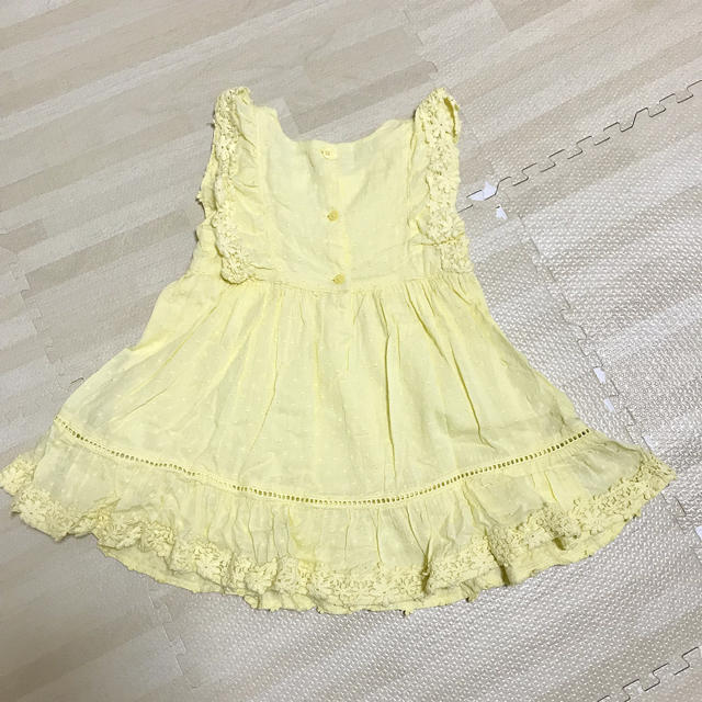 babyGAP(ベビーギャップ)のbaby gap コットン レース ワンピース 90 キッズ/ベビー/マタニティのキッズ服女の子用(90cm~)(ワンピース)の商品写真