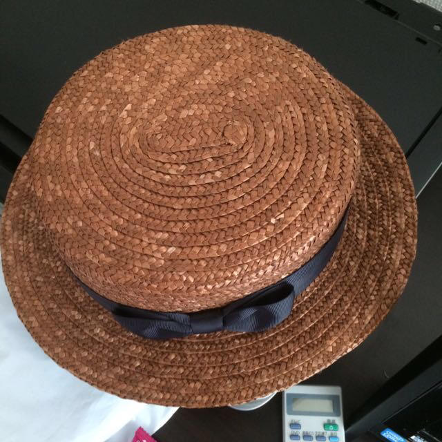 JEANASIS(ジーナシス)のジーナシスのカンカン帽 レディースの帽子(麦わら帽子/ストローハット)の商品写真