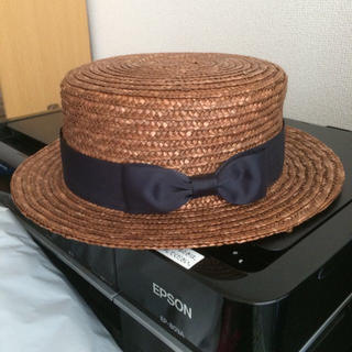 ジーナシス(JEANASIS)のジーナシスのカンカン帽(麦わら帽子/ストローハット)