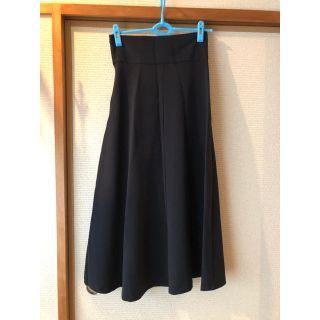 ジーユー(GU)のハイウエストフレアマキシスカートFM(ひざ丈スカート)